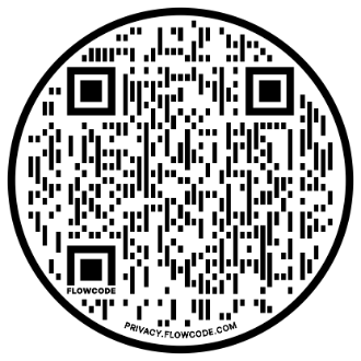 A QR code linking to the Donation Page for Friends of Drake Arts